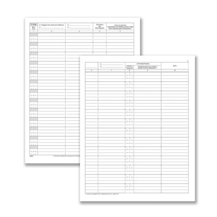 Registro dei trattamenti dati personali per RESPONSABILI - 23 pagine prenumerate - 31x24,5 cm